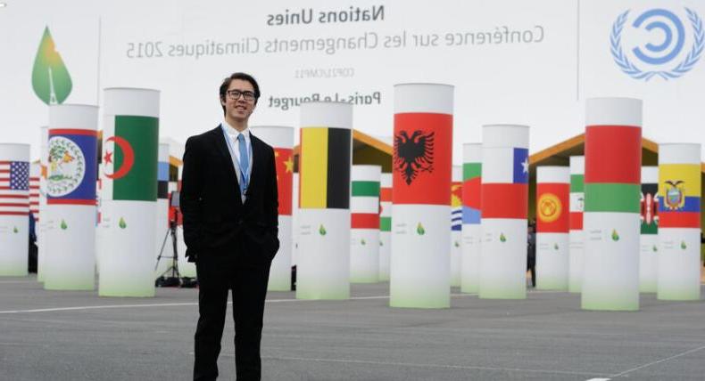 Chris Jackson at the 2015 Paris Climate Conference.