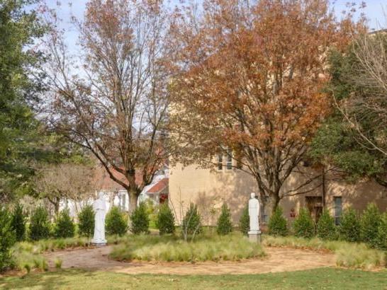 The Brothers of Holy Cross Garden in the fall.