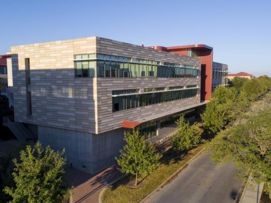 An aerial view of John Brooks Williams Natural Sciences Center - South.