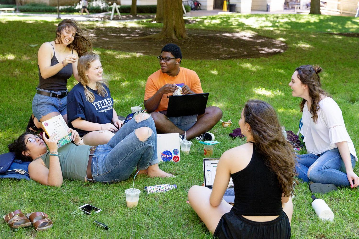 students sitting a circle